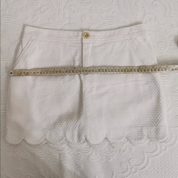 Lilly Pulitzer Skort White Scalloped Colette - Picture 8 of 9